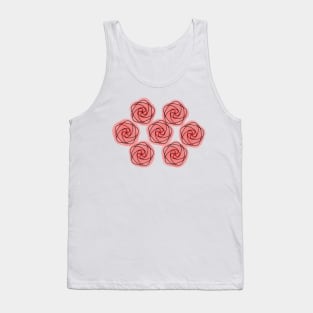 Patterned Roses Tank Top